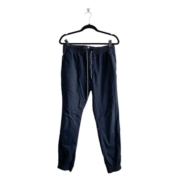 Volcom Men's Stretch Drawstring Pull On Jogger Pants Black Medium - Picture 1 of 9